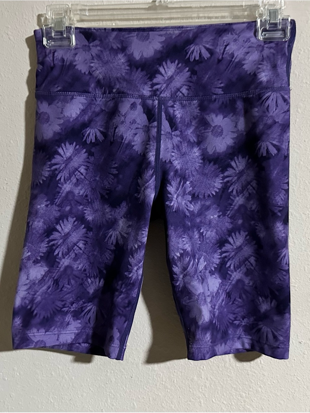 Mondetta Purple Floral Print Bike Shorts